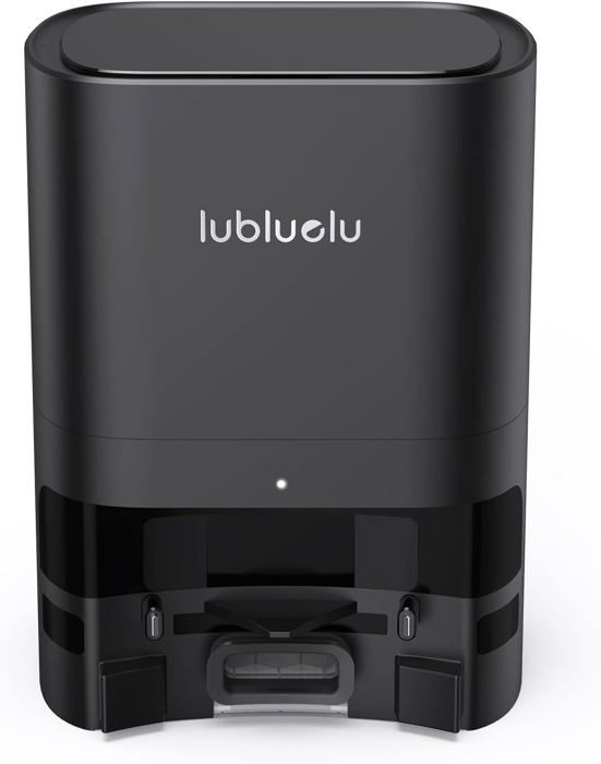 Lubluelu Station d'aspiration Automatique 2L pour Le Vidage de Aspirateur Robot Laveur SL60D/SL61 - avec 2 Sacs à Poussière Noir