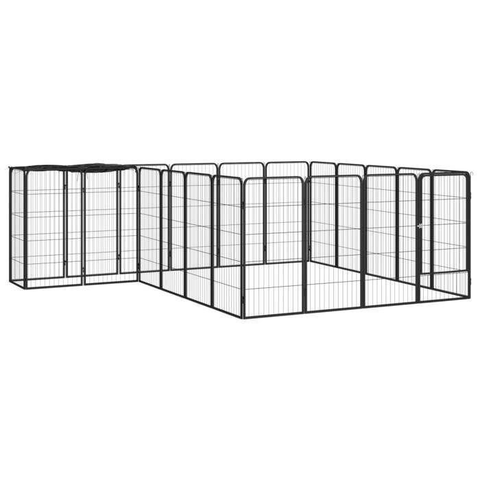vidaXL Parc pour chien 22 panneaux