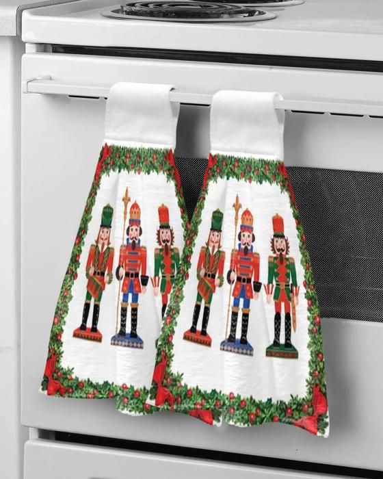 Serviettes De Noël 4 Pièces En Coton - Torchon Cuisine & Serviettes Lavabo Décoration Festive