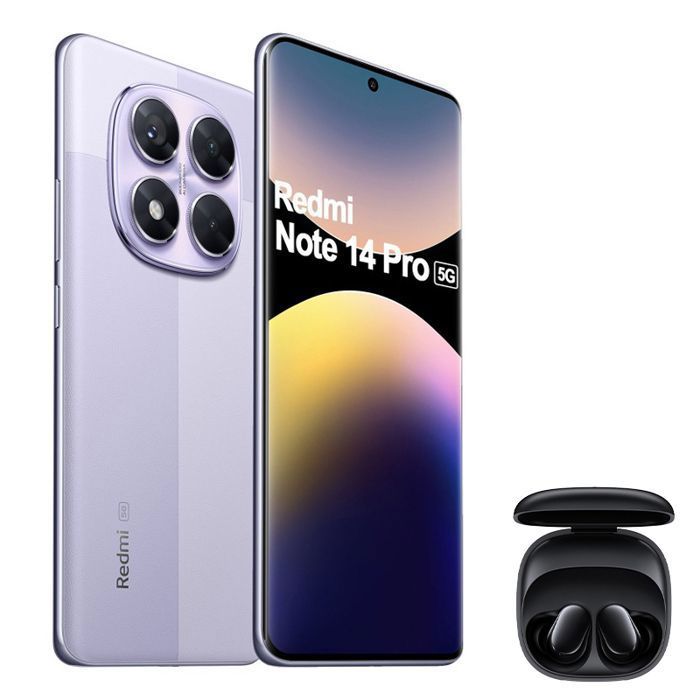 Xiaomi Redmi Note 14 Pro 5G 12 Go Avec Ecouteur sans fil - vue 3