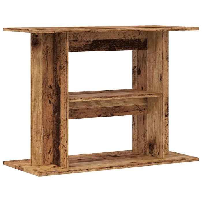 MVS Support d'aquarium - vieux bois - 80x35x60 cm - bois d'ingénierie Design 2025|552681