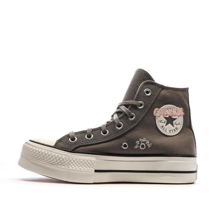 Converse Baskets Grises Femme Converse Chuck Taylor All Star Lift