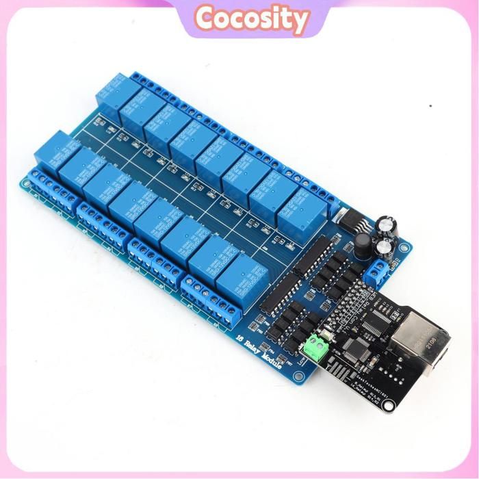 Module Relais Ethernet 2 Voies - Contrôle Via Réseau IP - Alimentation DC 5-24V - Pour Domotique Et Automatisation