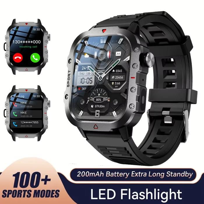 Smartwatch 2 01 pouces grand écran HD Bluetooth appel assistant