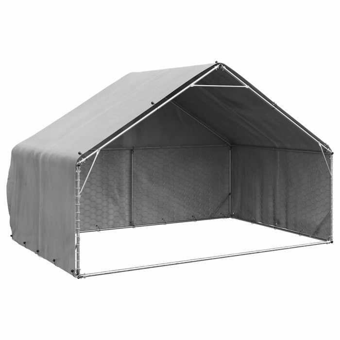Comparer les prix de Automne/hiverNiche dextérieur pour chien avec couvercle 3x2x19 m acier galvanisé - HAuteur:19cm - Grande Taille &FR_394791