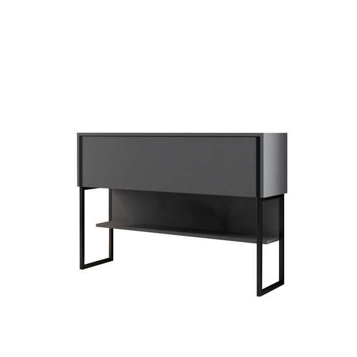 Commode en bois Luxe - 120 x 30 x 80 cm - NoirAnthracite Commode en bois Luxe - 120 x 30 x 80 cm - NoirAnthracite