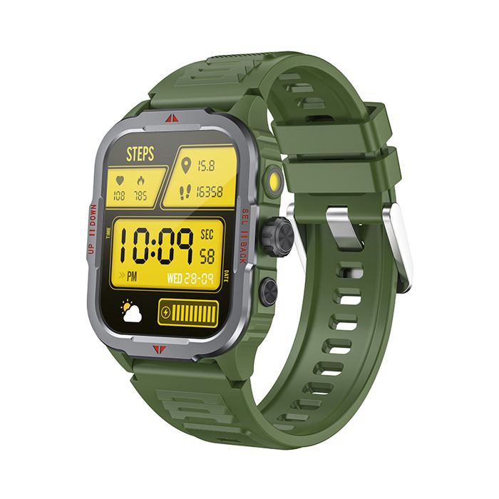 Montre intelligente dextérieur - RNCYN - G129 - Écran HD 1.83 pouces - Étanche - Lampe de poche - Modes de sport