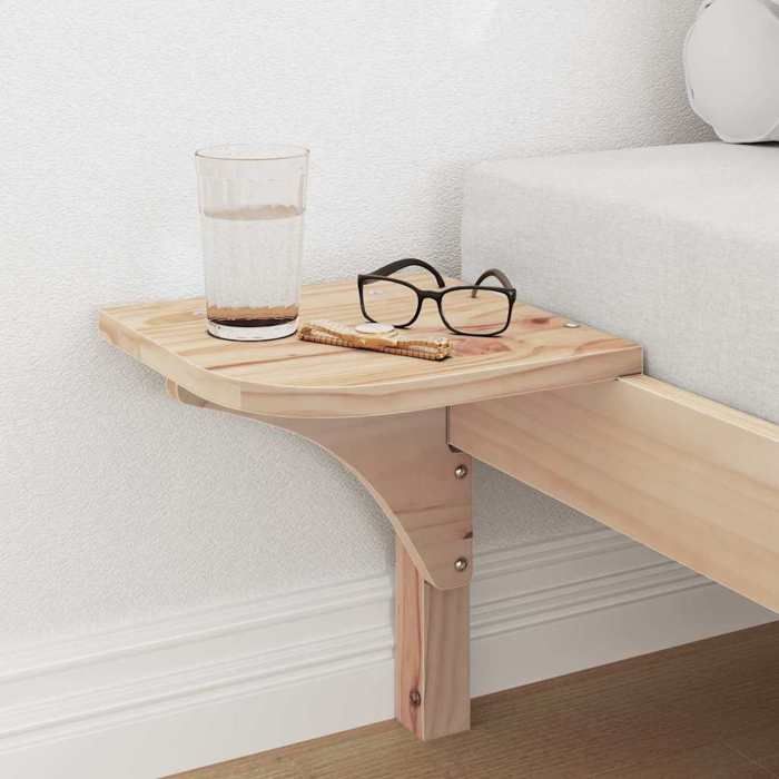 Magnifique Cadre de lit bois - Lit 1 personnes - SARAZYJ - Meuble de chambre - Naturel 90 x 190cm Pin massif - 341062