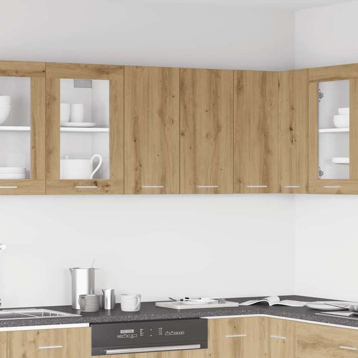 BESTLIFE Armoire murale de cuisine Lyon Chêne artisanal 60 x 31 x 60 cm Bois dingénierieavec manuel de montage（14888817）VIDAXL