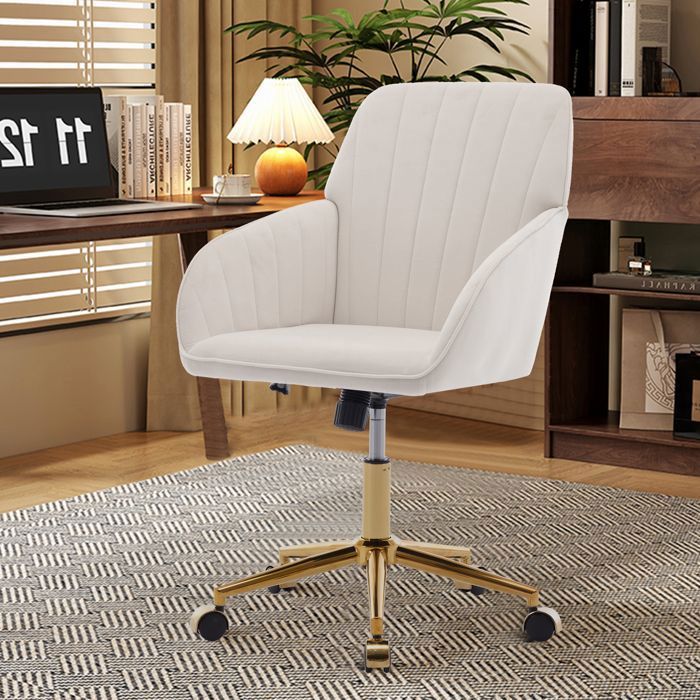 Design solide et sécurisé chaise de bureau pivotante réglable en hauteur idéal pour bureau travail à domicile ergonomique
