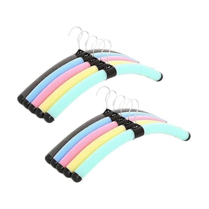 Lot de 10 cintres en mousse antidérapants légers et compacts pour vestes chemises et pantalons 42 cm