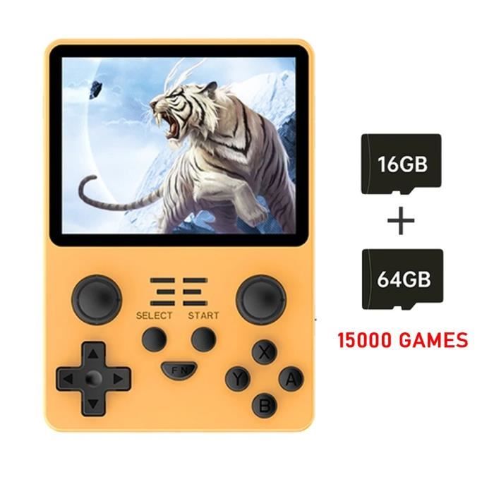 R36S Retro Handheld Video Game Console 3,5 pouces écran IPS 10000 Jeux Open Source Linux Pocket Player 64 Go
