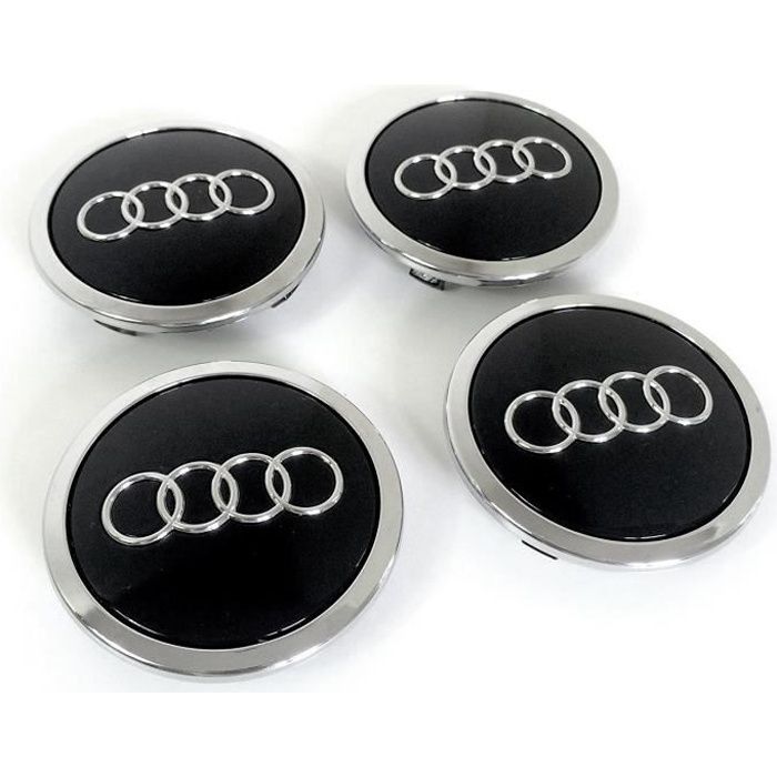 Lot de 8 cachesmoyeu pour Audi 60 mm A Convient pour Audi A3 A4 A5 A6