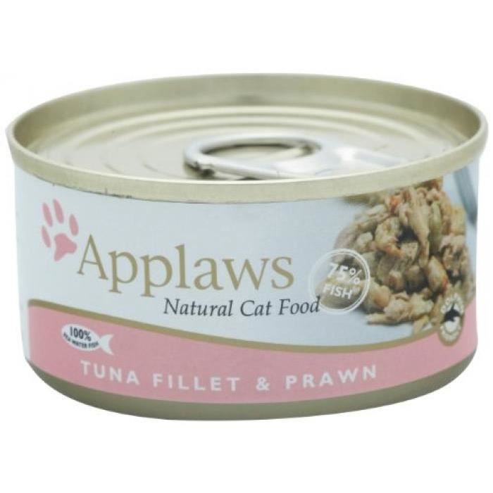 APPLAWS BOÎTE POUR CHAT FILET DE THON/CREVETTES 156 G LOT DE 24 Cdiscount