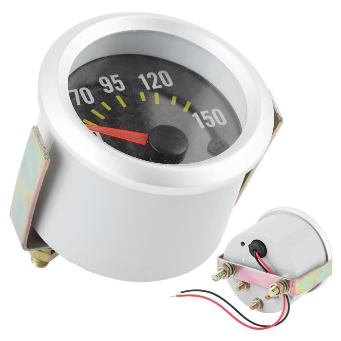 Jauge Température Huile Moto Universelle - Affichage LCD 12V, étanche - Mesure Température Eau/huile, Tension Et Heure - Avertissement Flash >120°C - 3