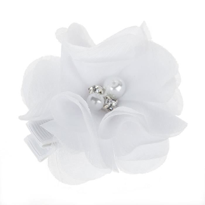 Bebe Cheveux Clip Accessoires Fleur Perle Enfants Fille Bijoux Blanc Cdiscount Au Quotidien