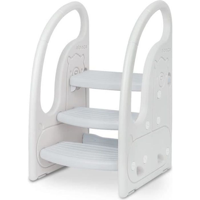 Onasti Marche Pied Pliable pour Enfant, Marchepied 3 Marches pour bébé