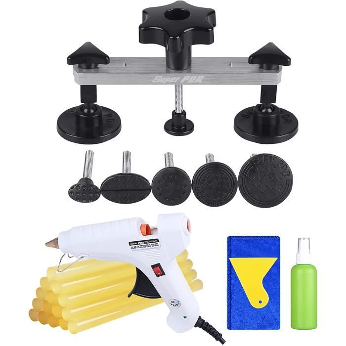 Outil Carrosserie Maison Kit Débosselage Voiture SUJAHHUJIQ - 2 Ventouses Puissantes Réparation Bosses Sans Peinture Ventouse Extraction Bosses