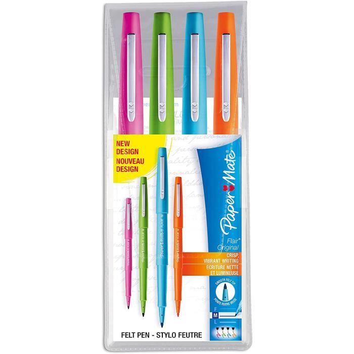Paper Mate Flair Feutres de Coloriage pointe moyenne (0,7 mm) assortiment de couleurs Lot