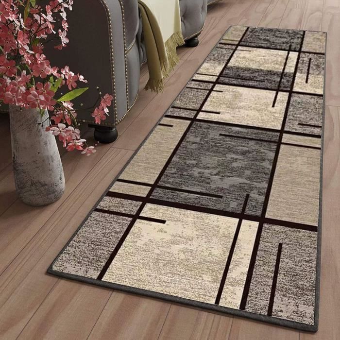 Tapis Couloir Et Cuisine - Polyester Doux Et Absorbant - Lavable En Machine - Plusieurs Dimensions