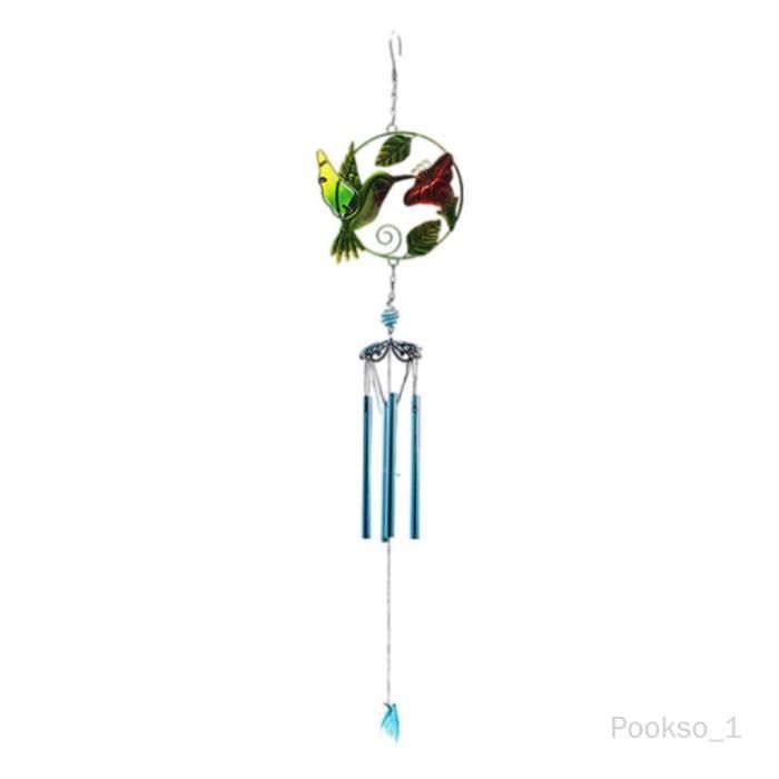 1 Pc carillon à vent suspendu sonnette pendentif en bois à maison à