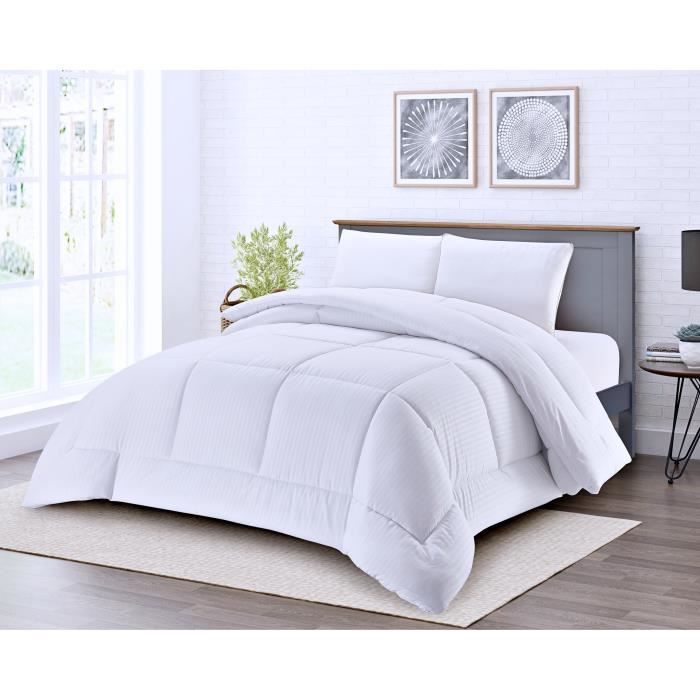 Fanny & Céline Couette Chaude 600 GSM 220x240cm - Ultra Gonflante Douceur Extrême - Gris