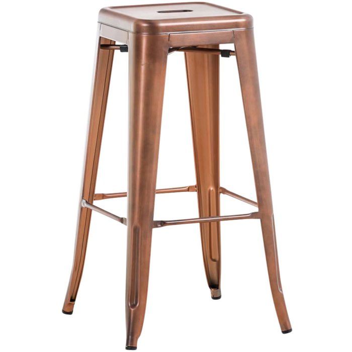 Tabouret de bar chaise haute de comptoir style industriel en metal cuivre TDB10315 Tabouret de bar chaise haute de comptoir style industriel en metal cuivre TDB10315