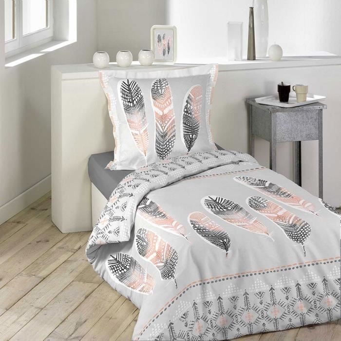 Housse De Couette Les Marseillais Au Soleil - 140x200 Cm + 1 Taie D'Oreiller 63x63 Cm, Coton 100%