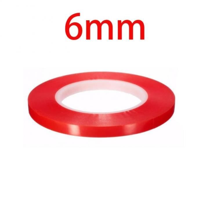 6mm x 3M Ruban Acrylique Adhésif Transparent Double face en Acrylique 