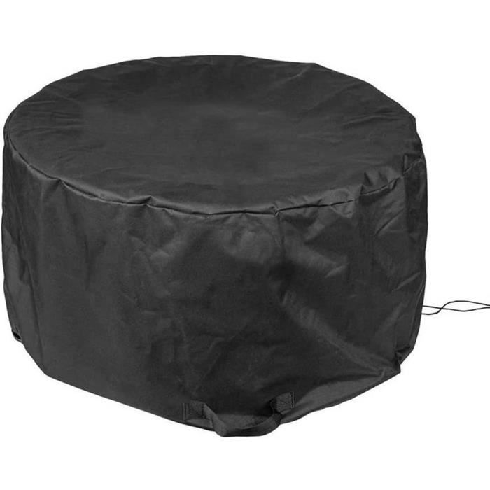 A-r Housse De Brasero Ronde 420D Avec Cordon De Serrage Et