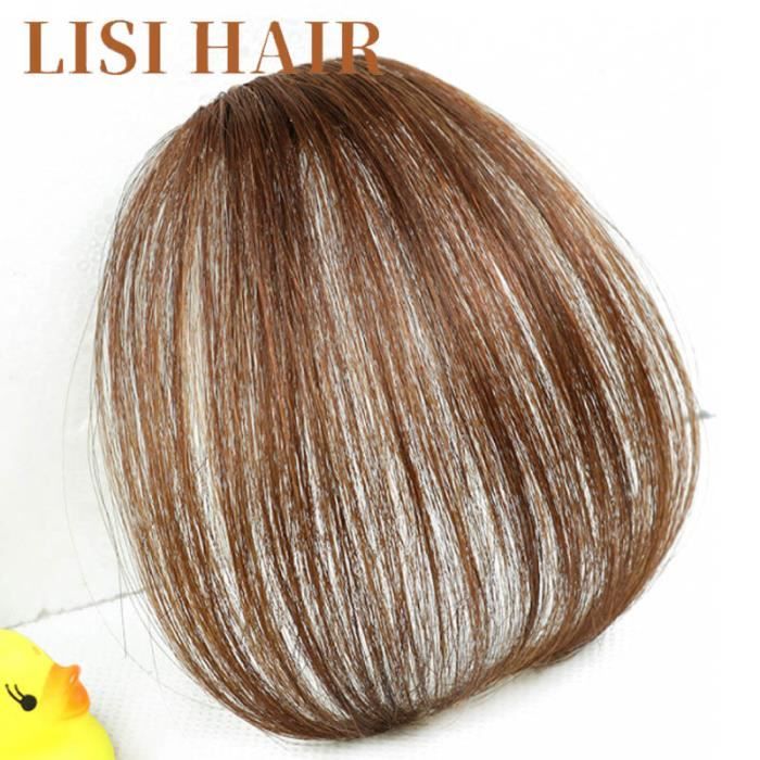 N ° 4 -LISI – cheveux synthétiques fins avec frange pour femmes, postiche  lisse naturelle, Fiber haute température, noir-brun clair - Cdiscount Au  quotidien