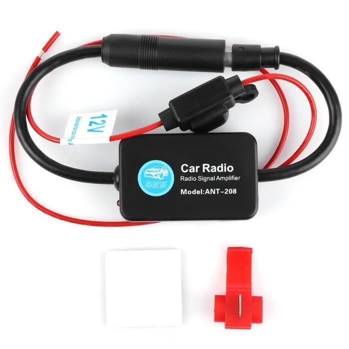 Amplificateur Ampli d'antenne Autoradio Radio FM Antenne Signal  Amplificateur pour Voiture Auto Bateau RV 12V My08189 - Cdiscount Auto