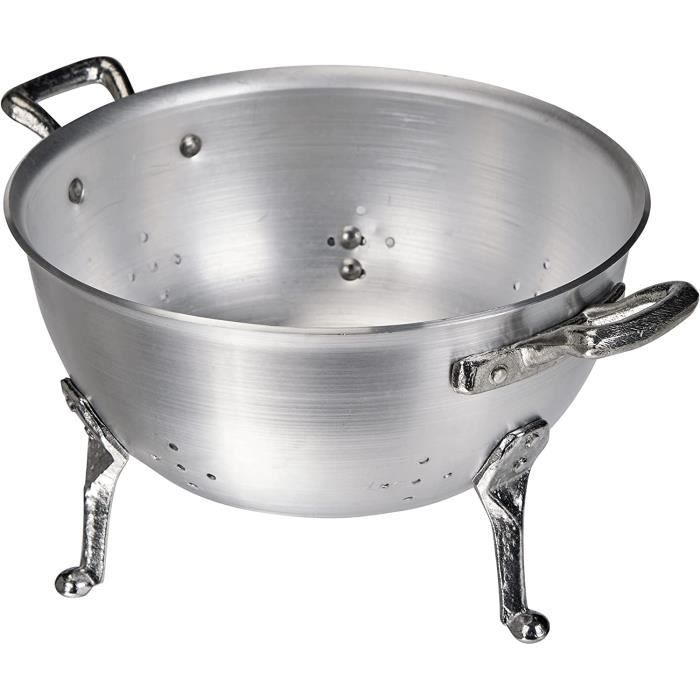 Colapasta Agnelli In Alluminio 20cm - 3 Piedi, Maniglie Acciaio, Made In Italy - Foto 8