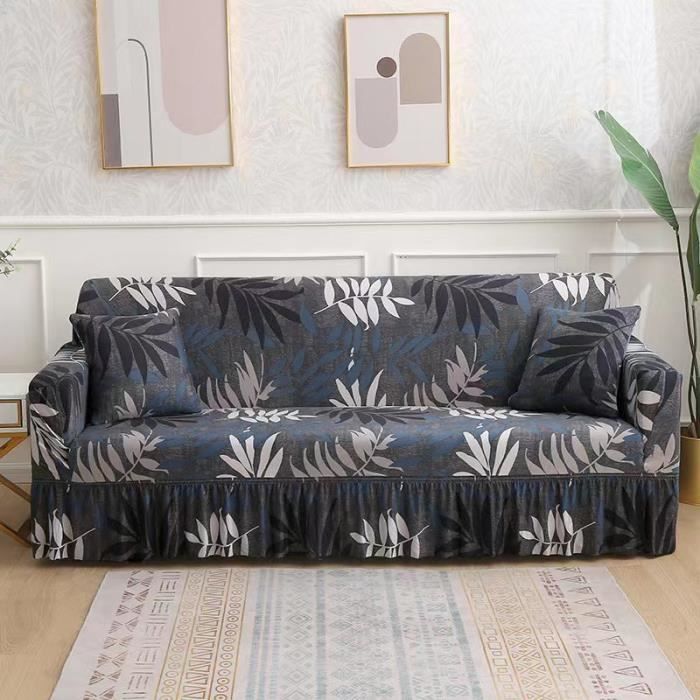 Acheter Housse De Canapé Extensible En Jacquard, Housse De Canapé D'angle élastique Pour Salon