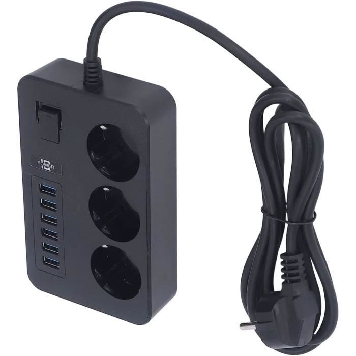 Lot De 2 Prises Urales Plates - Adaptateur De Prise Urale Plate Rotatif à 3 Voies