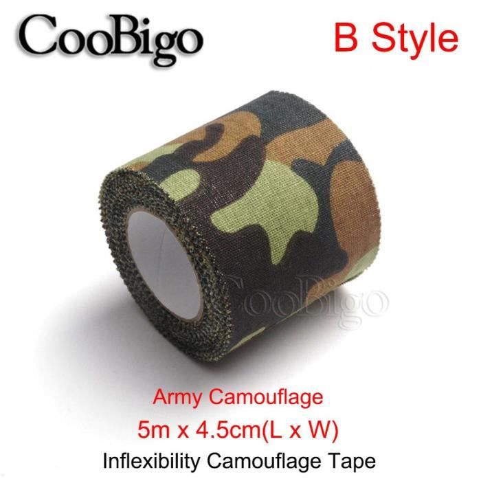Lot 3 Bandes Camouflage Élastiques HEMOTON – Bandage Sportif Chasse, Genou, Poignet Vert