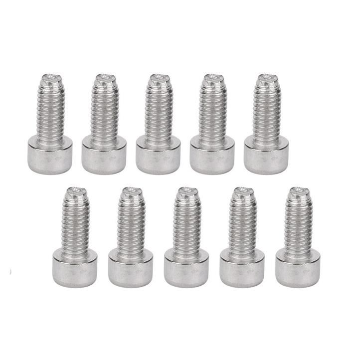 Lot De 4 Vis M5 X 12 Mm Pour Porte-bidon Vélo – Alliage Acier, Couleur Verte (autres Couleurs Dispo)