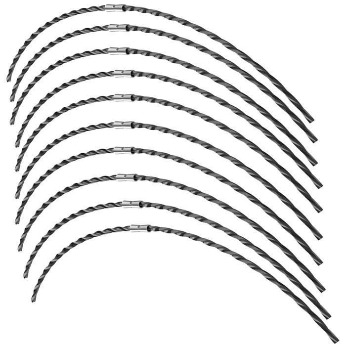 TALOEYH Bosch F016800431 Fil De Rechange Pour Débroussailleuse Bosch AFS 23-37 Avec Tête De Débroussailleuse F016F04839 Et Couvercle De Bobine F016F04841 (10 Lignes 1 Couvercle 1 Tête) 37 Cm X 3,5