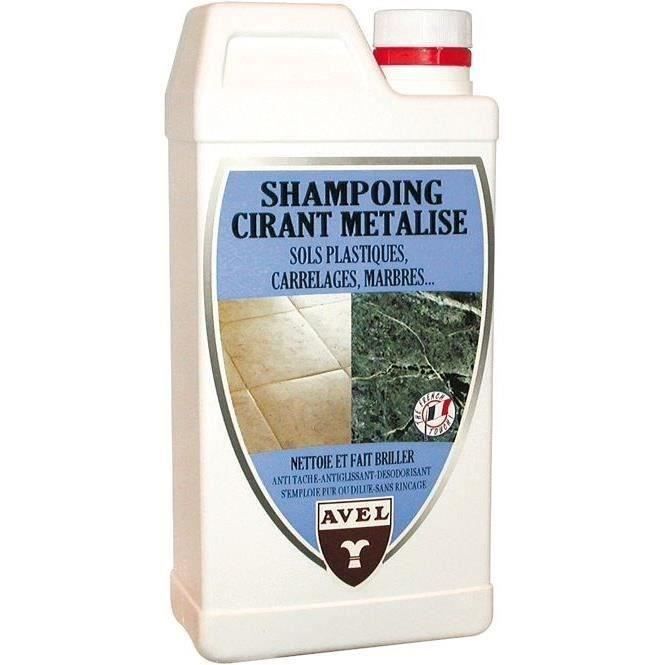 Shampoing cirant métallisé pour carrelages et sols plastiques - 1 L