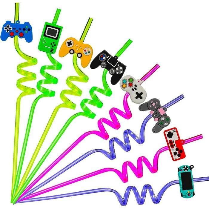 Paille Plastique Reutilisable Avec 2 Brosses Paille Enfant