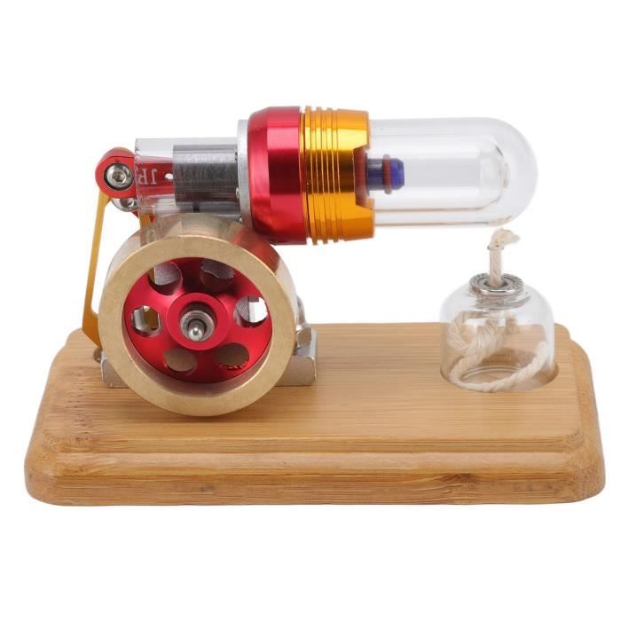 Modèle de moteur de moteur Stirling Modèle CNC Cadre Multi Couleur LED