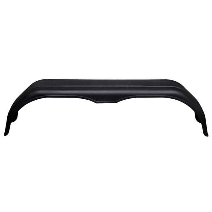 Lot De 2 Garde-Boue Pour Tandem 220 X 1500 Mm - Plastique Noir Résistant Pour Remorque Voiture, Bateau, Cheval