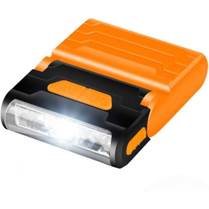 Lampe Frontale Casquette Gobesty - Rechargeable USB - Capteur Gestuel Mains Libres - Étanche - 100 Lumens