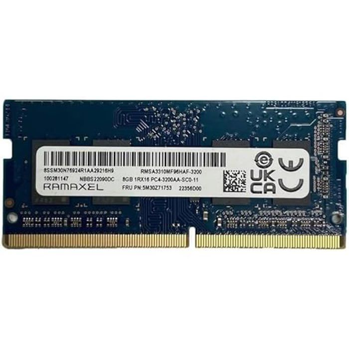 Mémoire RAM DDR4 8 Go GENERIC SO DIMM 3200 MHz Mise à niveau Performance élevée
