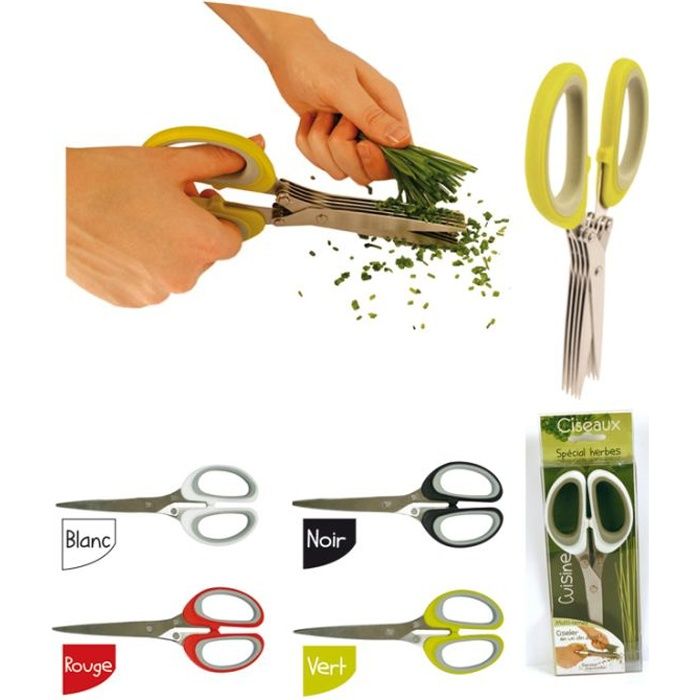 Cisaux pour hrbs aromatiqus avc bross d nttoyag Facklmann Basic au millur prix