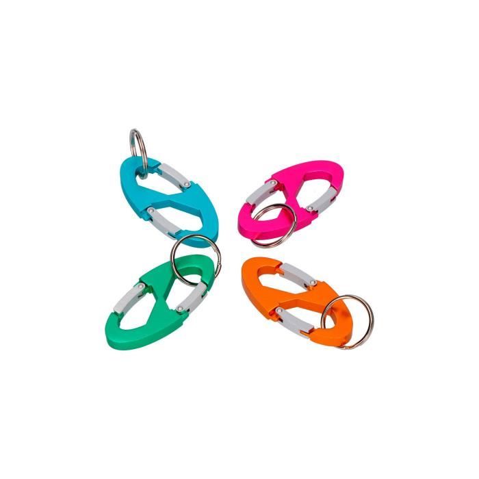 Mousquetons Doubles En Acier - Lot De 2 - Longueur 9 Cm - Pour Harnachement, équipement, Rangement