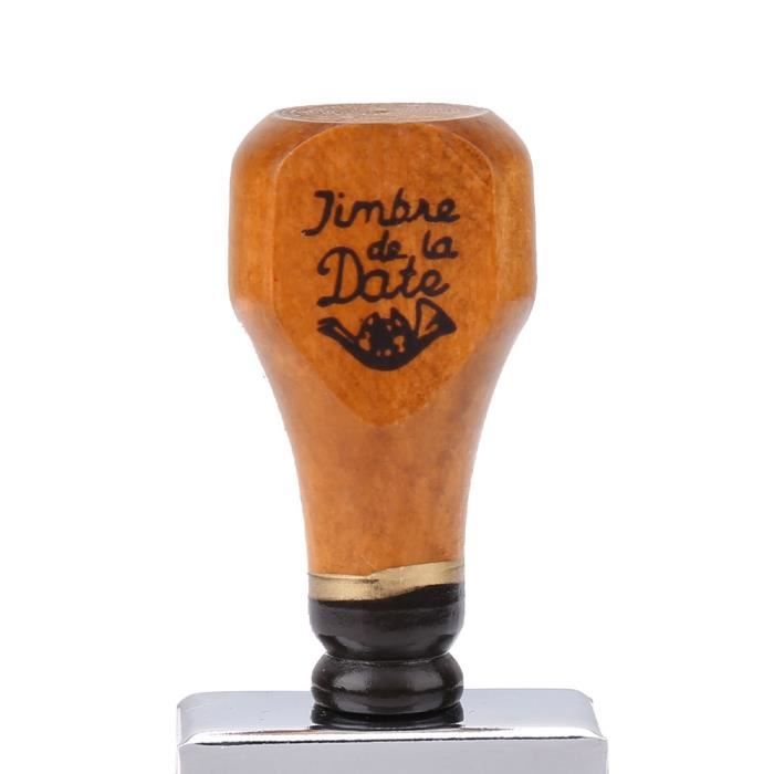 Timbre En Bois Inoffensif, Sûr à Utiliser En Bois Naturel Joint De Date Non Toxique, Décoration D'art De Scrapbooking Pour école De Bureau Lettrage