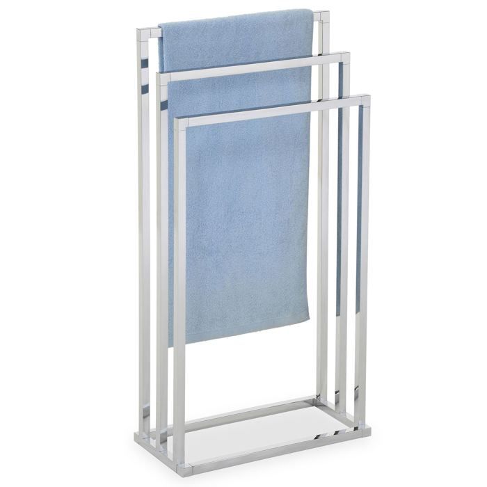 Porte-serviette Chromé – Salle De Bain – Marque Générique – Neuf – Simple Et Efficace