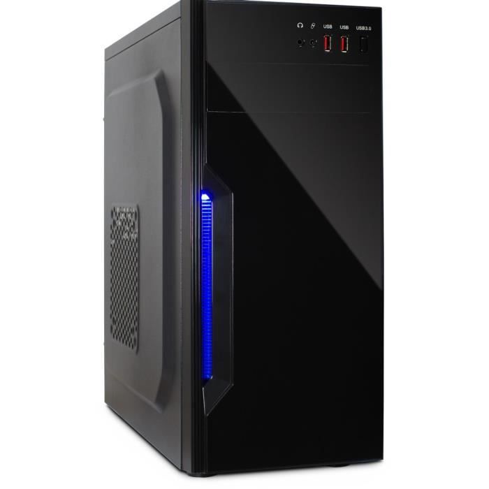 Boîtier PC Inter-Tech B-42 – Noir – ATX/Micro-ATX – 5 baies internes – Ventilateurs 120/140mm