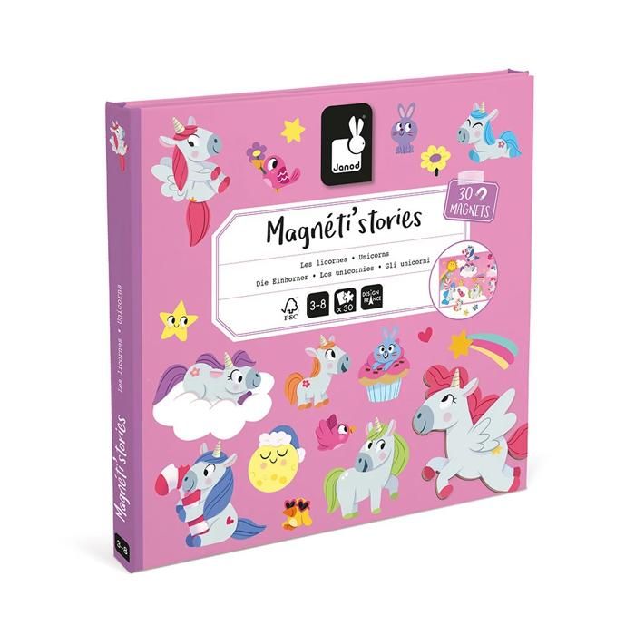 MagnétiStories Licornes - Jeu Éducatif Magnétique 30 Aimants - Jouet Enfant en Carton FSC - Dès 3 Ans MagnétiStories Licornes - Jeu Éducatif Magnétique 30 Aimants - Jouet Enfant en Carton FSC - Dès 3 Ans